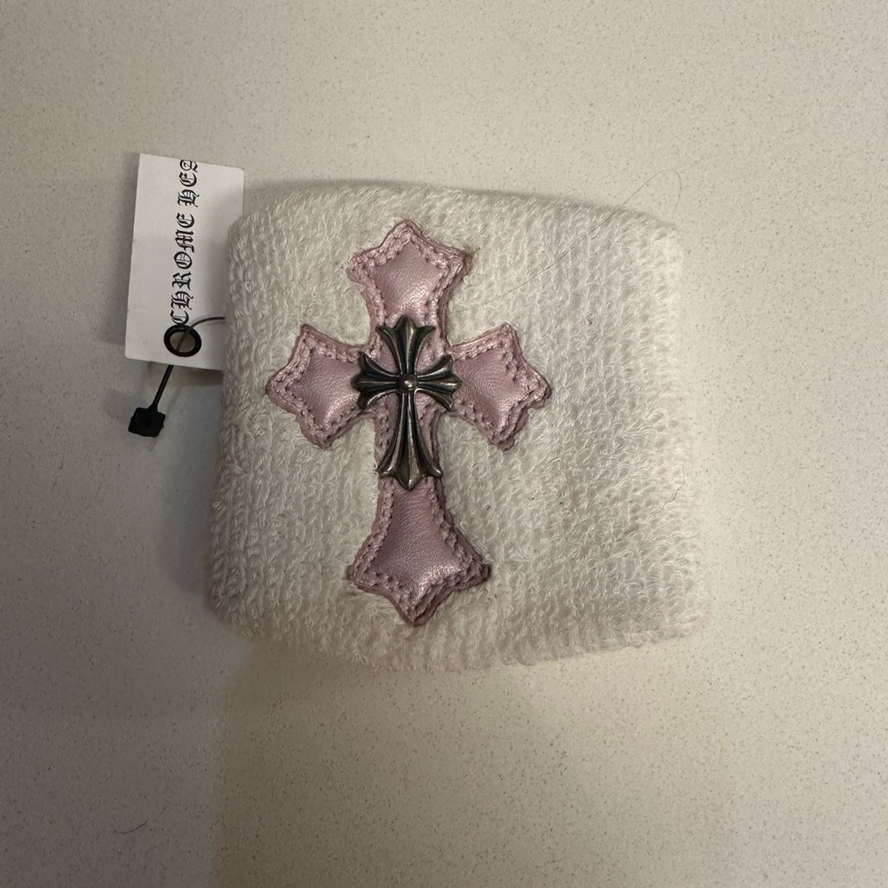 Pink Chrome Hearts wristband